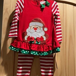 Rare editions new Santa toddler outfit